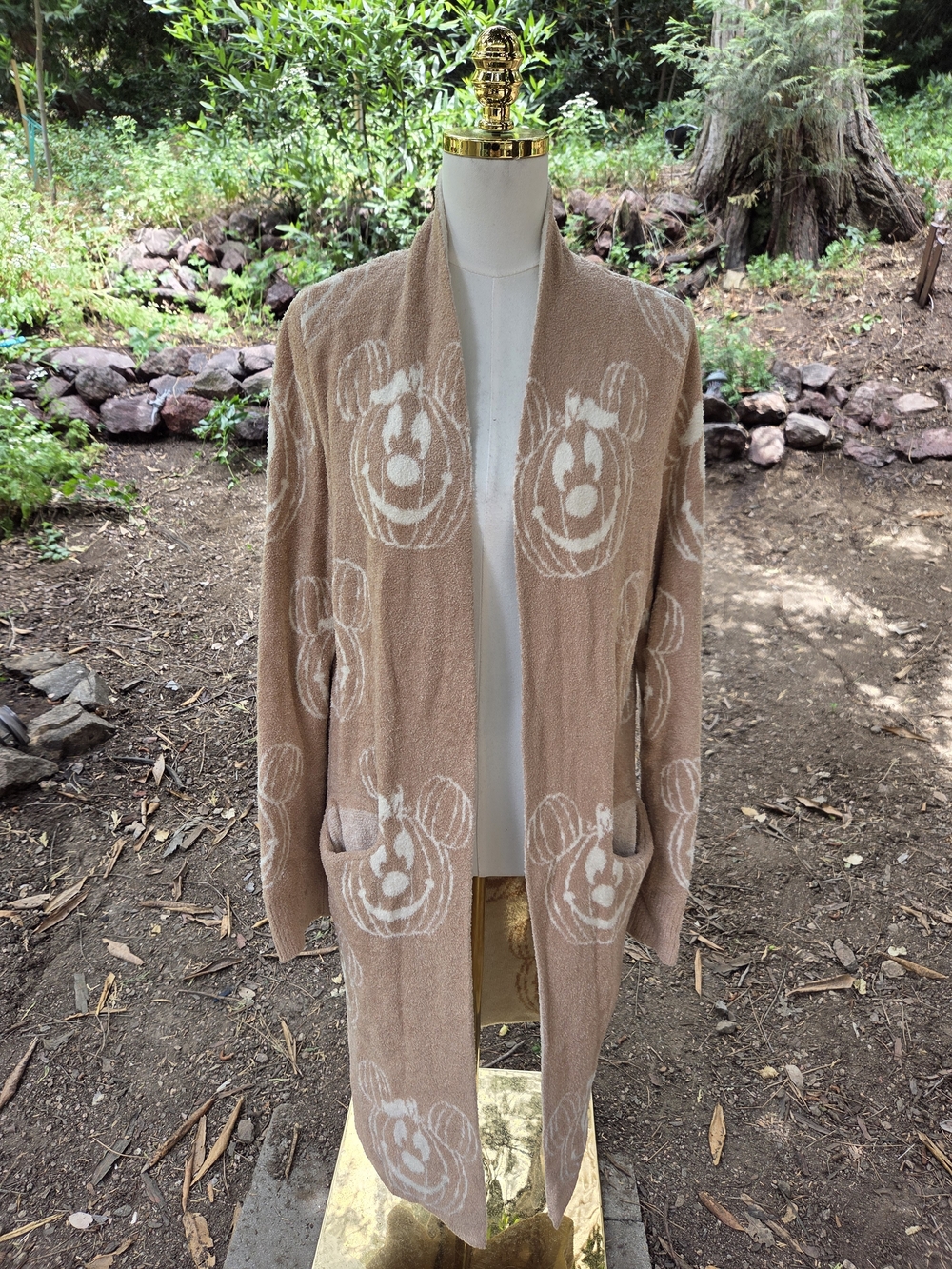 Magical Little Babes Halloween Disney Mickey Mouse Beige Open Cardigan